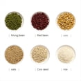 thumbnail image 4 of Dispensador de Contenedores de Almacenamiento de Cereales de 6 Rejillas, Organizador y Dispensador de Granos para Encimera, Dispensador Giratorio de Alimentos Redondo 360, 4 of 5
