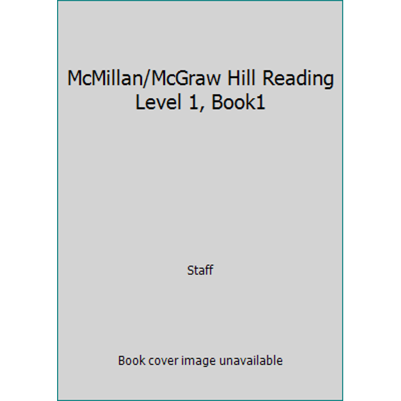 Pre-Owned McMillan/McGraw Hill Reading Level 1, Book1 (Hardcover) 0021885613 9780021885619