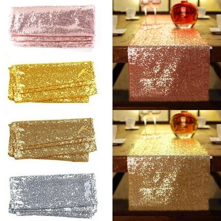 Christmas Embroidery Tablecloth (Glitter Sequin Table Runners, 12
