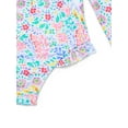 thumbnail image 3 of Wonder Nation Toddler Girl Long- Sleeve Zip Rash Guard Swimsuit, Sizes 12M-5T, 3 of 3