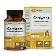 Cordyceps Endurance Formula by DailyNutra - Natural Energy Supplement - Caffeine Free | Organic Mushroom Extract with KSM-66 Ashwagandha, Eleuthero and Rhodiola (90 capsules)