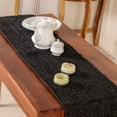 thumbnail image 5 of DecorAvenue Hand-Braided and Textured Natural Jute Table Runner Accent for Dining Room Kitchen Table Decor Black Color 13x96 inches, 5 of 5