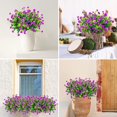 thumbnail image 3 of Sinhoon 6 Pcs Artificial Flowers, Outdoor UV Resistant Fake Plants Faux Greenery Shrubs Plastic Flowers for Indoor Outside Home Garden Wedding Office Decor (Fuchsia), 3 of 7