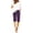 Purple, variant on Yubnlvae Summer Casual Shorts for Women - High Waist Elastic Waist 3 Inseam Linen Shorts - Breathable Loose Fit Beach Shorts (S-XXXXXL) (A | L)