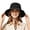 Black, variant on Womens Sun Hat Fisherman'S Hat Summer Outdoor Sun Hat Folding Waterproof Hiking Hat