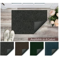 Koeckritz Rugs 18"x 30" in Indoor/Outdoor Non Slip Heavy Duty Rubber Backed Doormat