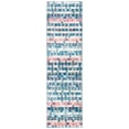 thumbnail image 2 of SAFAVIEH Madison Hayden Geometric Runner Rug, Navy/Ivory, 2'3" x 8', 2 of 9