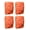 Orange, variant on Horse Equine Tack Set of 4 Soft Fleece Grooming Leg Polo Wraps Brown 95R11