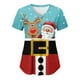 thumbnail image 2 of Tops de Enfermería de Navidad para mujer, uniforme de trabajo, Blusa de manga corta con cuello en V, ropa de enfermería, uniforme de túnica para enfermeras, 2 of 5
