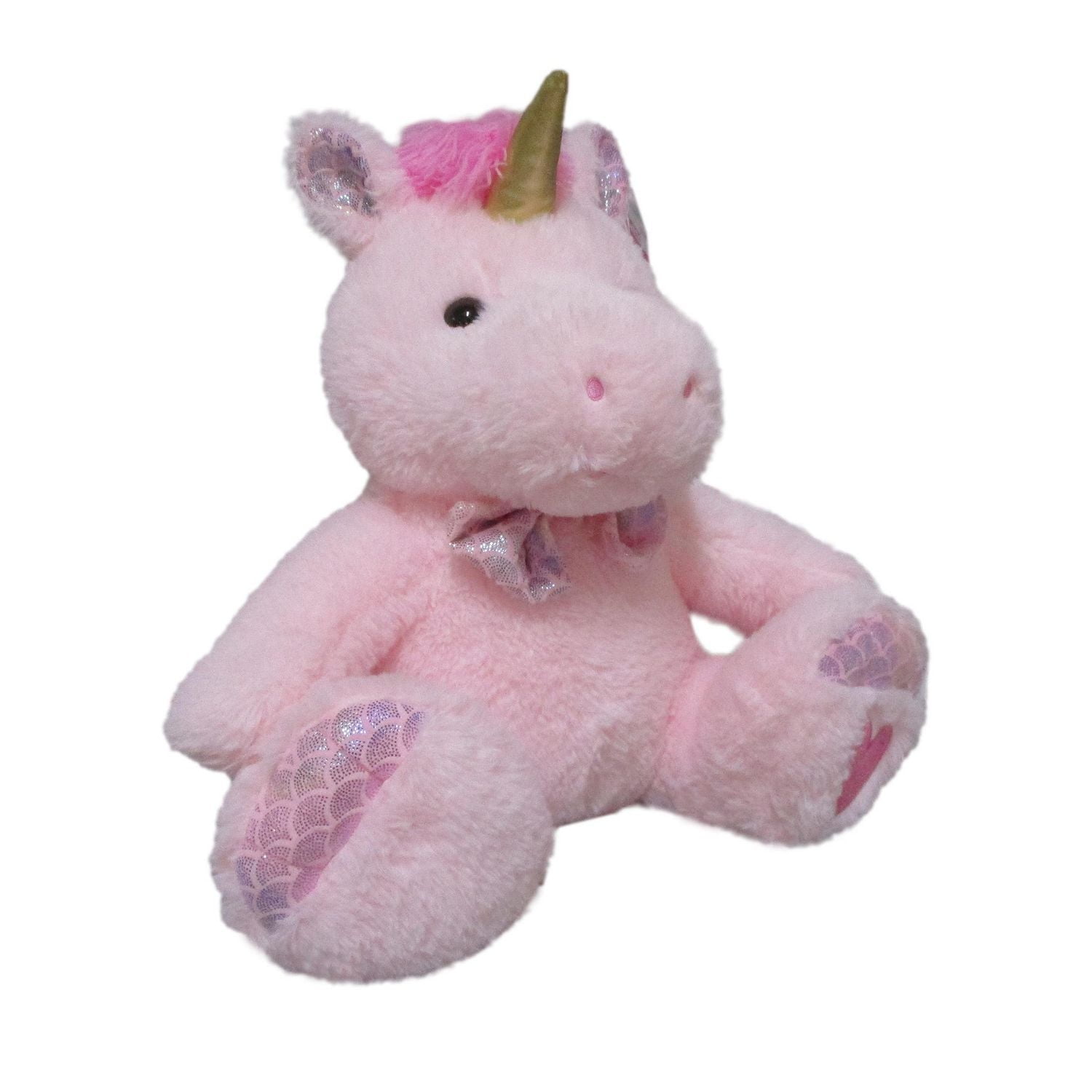 WAY TO CELEBRATE LARGE BIG FEET UNICORN ANIMAL PLUSH 14INCH