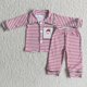 thumbnail image 1 of Venta al por mayor, conjunto de botones de manga larga para niños, ropa de dormir de Navidad para niñas, pantalones con estampado de vaca, conjunto para niños, pijamas infantiles, 1 of 2