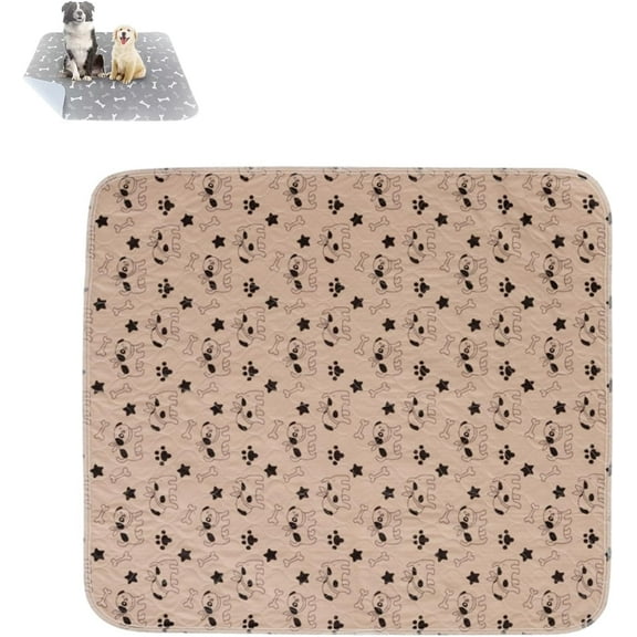 Furthrive/Blemox Pee Pads for Dogs, Puppy Pad Pheromone Technology Washable, 4 Layer Leak, for Home Travel (Coffee,L)