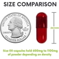 thumbnail image 3 of XPRS Nutra Size 00 Clear Red Empty Vegan Capsules - Vegetarian/Vegetable Pill Capsule - DIY Powder Filling (500), 3 of 6