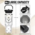 thumbnail image 3 of 30 oz Bee Tumbler with Handle Gifts for Bee Lover 30oz Stainless Steel Travel Cup Mug Water Bottle, 3 of 6