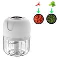 thumbnail image 2 of Mini picadora eléctrica de ajo, mini picadora de alimentos, picadora de ajo eléctrica portátil con carga USB para cebolla, zanahoria, carne, comida para bebés, verduras, 2 of 8