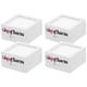 thumbnail image 1 of Caja Reutilizable para Joyería GlamWhite3 4Pzas Blanco 3x3x1.7cm Plástico Interior Terciopelo Joyero con Logo., 1 of 2