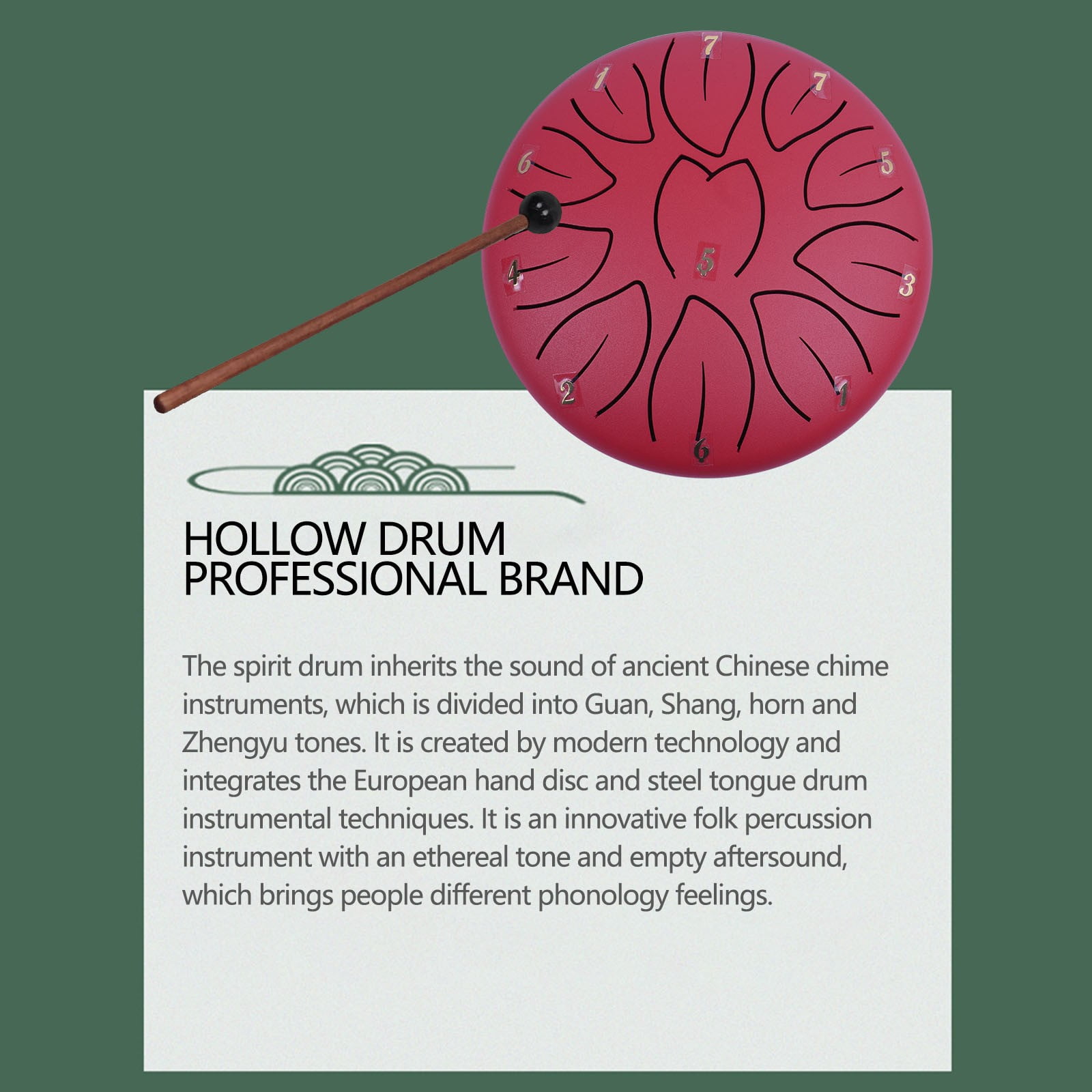 Rain Drum For Garden 6Inch 11 Note Rain Drum Outdoor Steel Tongue Drum Children's Tongue Drum Handpan Sonodrum Glockenspiel Instrument Hand Drum, Usupdd 2025 Rain Drum For Garden 6Inch