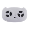 thumbnail image 1 of Funda de puf otomana Zulema con reposapiés pequeño blanco, 1 of 8