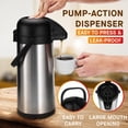 thumbnail image 3 of Dispensador de café Airpot Vondior de acero inoxidable con aislamiento de 3 litros, 3 of 7