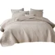 thumbnail image 2 of Colcha de algodón de 3 uds., funda de cama, colchas y cobertores de hojas, colchón, manta, almohadilla de cama de verano, juego completo de cama doble, 2 of 5
