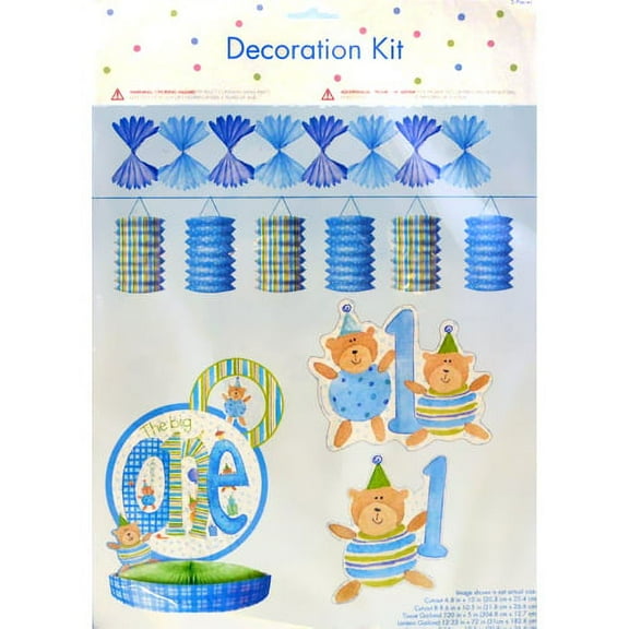 1st Birthday 'The Big One' Teddy Decoration Kit (5pc)