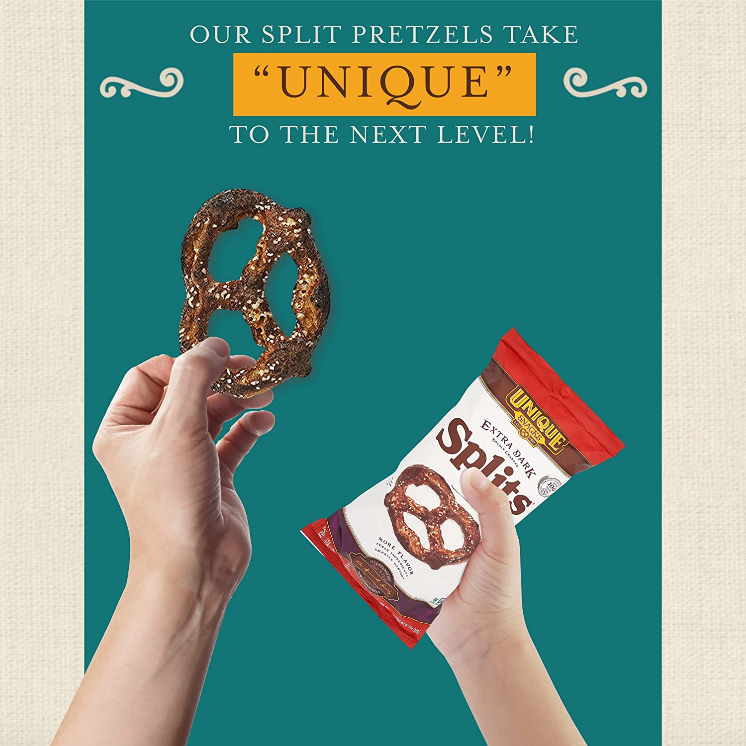 Unique - - Unique Snacks Original Pretzel Shells, Delicious Homestyle Baked Snack Bag, Vegan, OU Kosher, And Non-GMO Food, No Artificial Flavor, 10 Oz. Bag, Pack Of 12