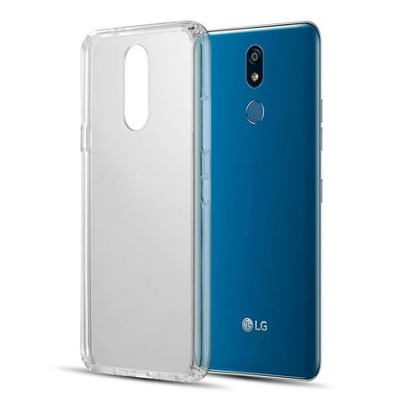 LG K40 / K12 Plus / X4 (2019) / LMX420 Phone Clear Case Hybrid [Drop Cushion] Soft PC Flexible Silicone Gel TPU Bumper Slim Thin Protective Armor Case [Anti Scratch] Back Cover for LG K40 X4 K12
