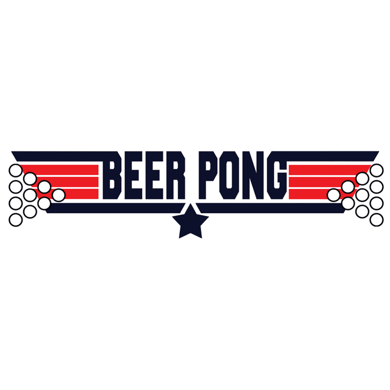 PartyPongTables.com 8-Foot Beer Pong Table w/Optional Cup Holes & LED Lights - 8 Table Designs Available