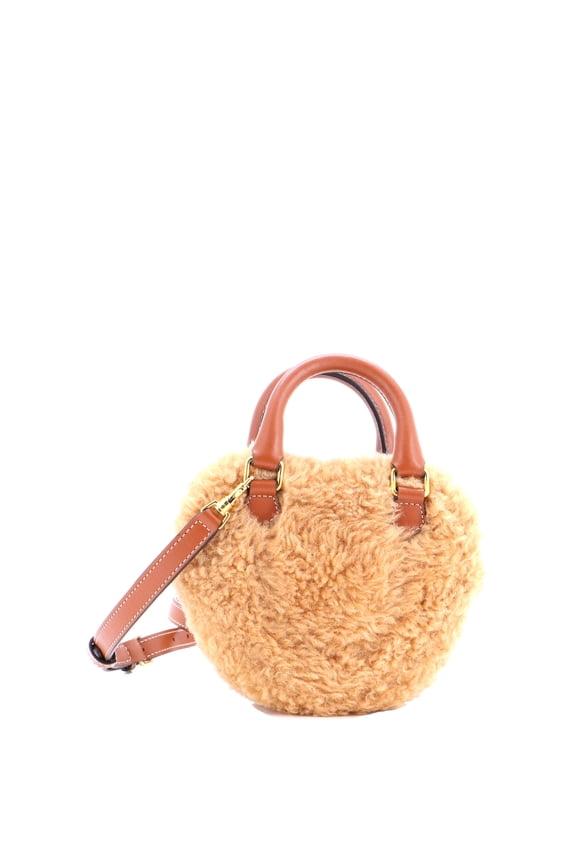 Pre-Owned Heart Bag Shearling with Leather Medium By Rebag