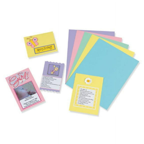 Pacon Corporation  Array Card Stock Pastel 100 Sheets 5 Colors 8.5 X 11