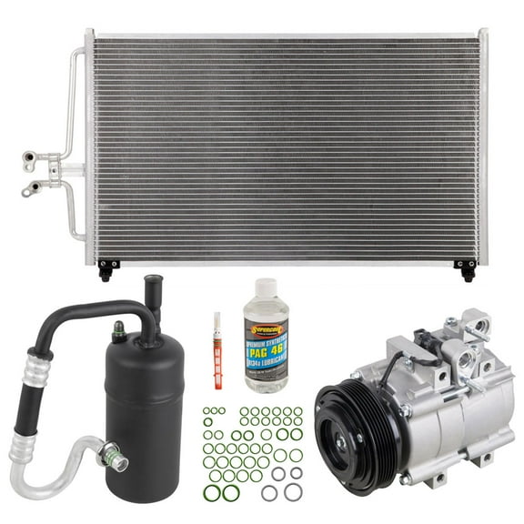 For Ford & Mercury OEM AC Compressor w/ A/C Condenser & Repair Kit - BuyAutoParts