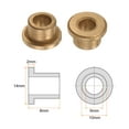 thumbnail image 2 of Flange Bearing Sleeve 6mm x 10mm x 8mm Bronze Self Lubricating Bushings, 8 Pieces, 2 of 5