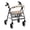 Christmas, variant on POLERO Christmas Gift Design Rollator Seat Cover, Non-Slip Fit Rollator Walker Seat & Backrest Cover Set Polyester Waterproof Stretchable Rollator Walker Accessories