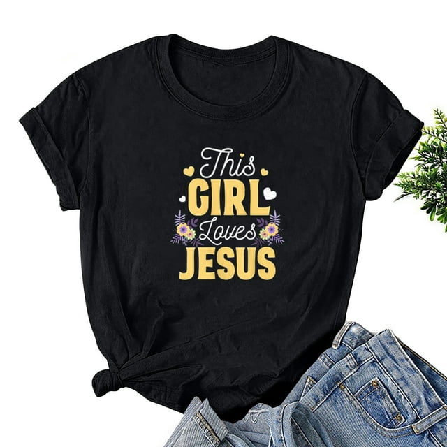 EGNMCR Chemises de Pâques pour Femmes Chemises pour Femmes Imprimé de Pâques Manches Courtes Décontracté Ample Haut Manches Courtes Col Rond Haut/chemise Femmes T-Shirts