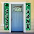 thumbnail image 2 of WEIH Graduation Decorations Class of 2026 Green Graduation Porch Sign, Large 70" x 13" Congrats Grad Banner for Front Door Home Yard Party Decor, Pre-assembled Outdoor Graduation Party Supplies, 2 of 12