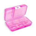 thumbnail image 1 of Pill Organizer Mini Storage Weekly Tablet Container Grids Large Capacity Storage Sealed Large Capacity Dispenser Daily Holder Travel Household Reminder Pink, 1 of 7