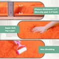 thumbnail image 5 of ZENELESS 9'x12' Orange Plush Shaggy Rug, Extra Large Soft Indoor Modern Fluffy Carpet for Stylish Home Decor, 5 of 6