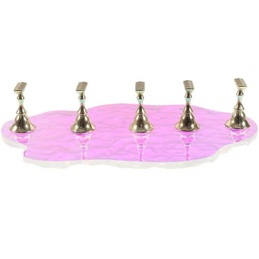 ITSELFER 1 Set Press on Nail Stand Nail Art Display Stand Fake Nails Display Holder with Base