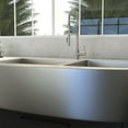 thumbnail image 4 of ZLINE 36 in. Niseko Farmhouse Apron Mount Double Bowl Kitchen Sink with Bottom Grid (SA50D), 4 of 9