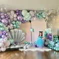 thumbnail image 4 of WODJR 166Pcs Mermaid Balloon Arch Mermaid Party Decorations Purple Pink Blue Balloon Arch Mermaid Tail Balloon Arch Seashell Balloon Mermaid Birthday Decorations Under The Sea Party Decoration, 4 of 5