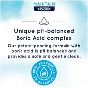 Monistat Boric Acid Feminine Cleanser, Fragrance Free Feminine Wash, 10 Fl Oz, 1 Pack