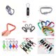 thumbnail image 2 of Multi-color Aluminum Alloy Carabiner D-Ring Key Chain Clip Camping Keyring Snap Hook Outdoor Travel Kit 11style He Qiyong unisex, 2 of 2