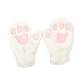 thumbnail image 5 of segolike Soft Plush Gloves Winter Warm Gloves Mittens Full Finger Gloves Ladies Girls Womens Gloves for Shopping Riding Holiday Sports White, 5 of 8