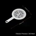 thumbnail image 2 of Uxcell 9"x6" 350 Mesh Food Filter Strainer Kitchen Fine Mesh Sieve Strainers with Handle White, 2 of 6