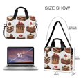 thumbnail image 3 of FORMRS 16" Laptop Bag Carrying Sleeve Case with Handle Travel Shoulder Briefcase, White Sweet Cakes, 3 of 8