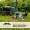 thumbnail image 4 of CLAM Quick Set Pavilion Camper 12.5x12.5 Foot Outdoor Gazebo Canopy Shelter, 4 of 11