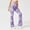 Purple, variant on EQWLJWE Women's Print High Waisted Flare Pants Leggings Bell Bottom Wide Leg Lounge Pants Trousers