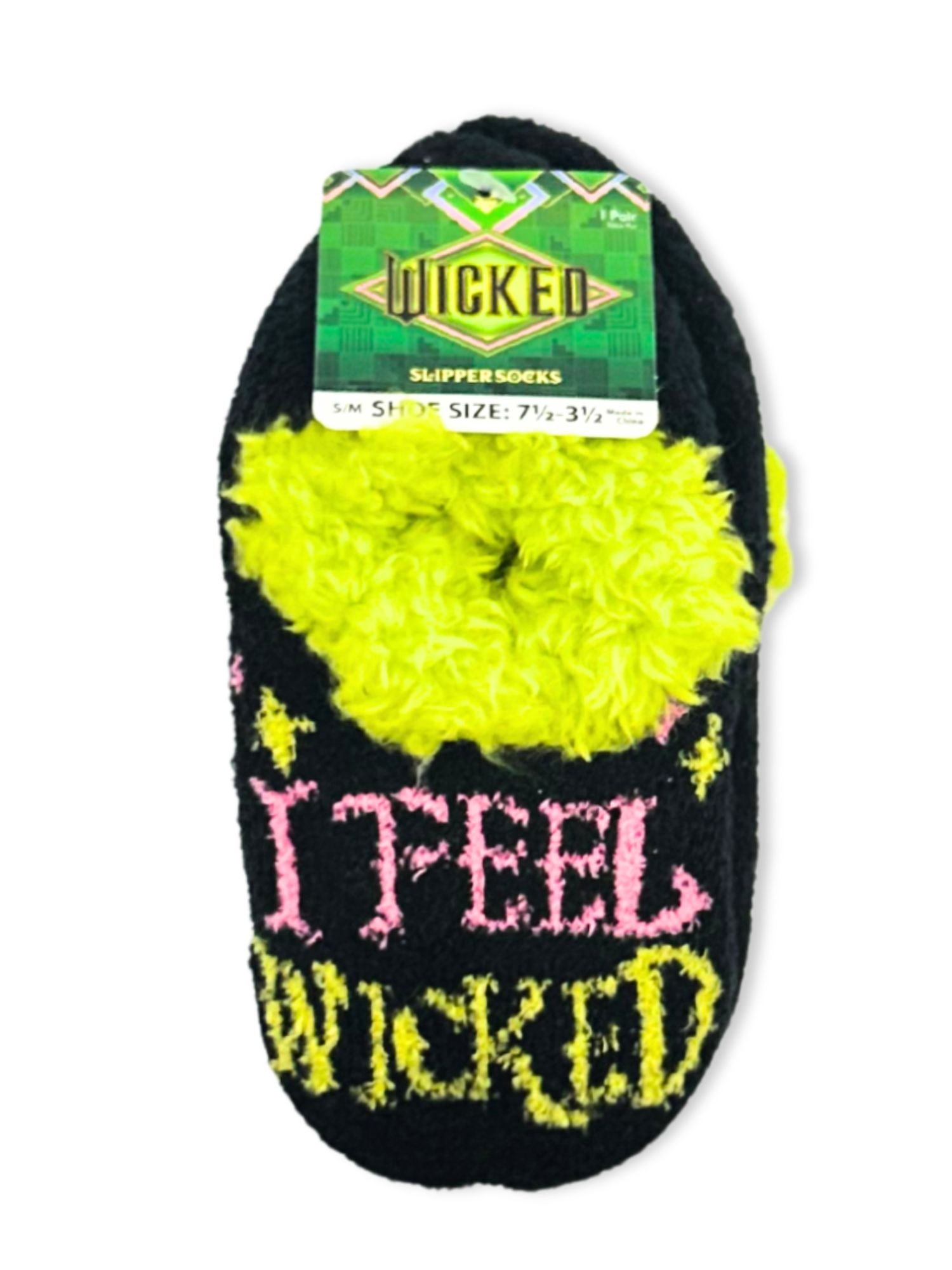 Wicked Girls Slipper Socks, 1-Pack, Sizes S/M-M/L