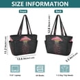 thumbnail image 4 of FORMRS Tote Bag for Women Quilted Large Capacity Travel Work Carry On Shoulder Handbag, UFO with Hearts Pattern, 4 of 7