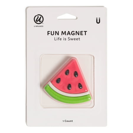 U Brands Large Life Is Sweet Magnet, Strong-Hold, Assorted Designs, 1 Count, 4678U